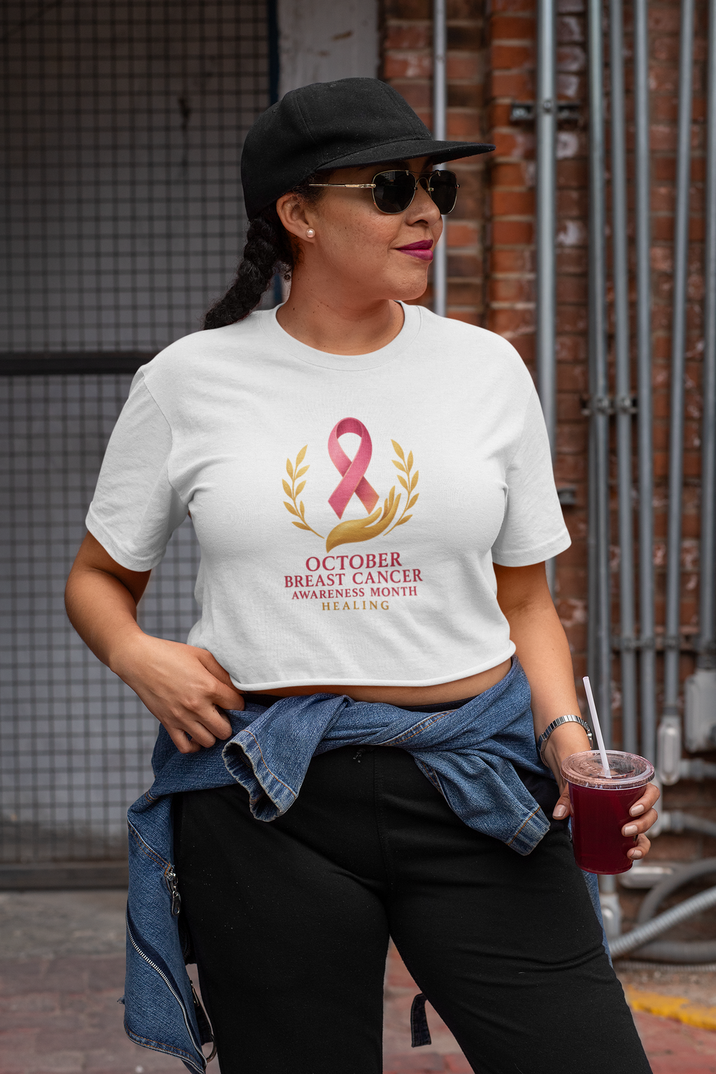 BREAST CANCER AWARENESS BOX TEE