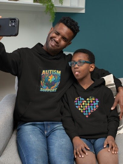 Kid Hoodie Autism Supper Power