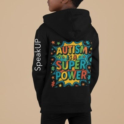 Kid Hoodie Autism Supper Power