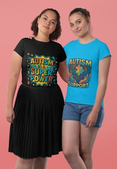 Women T Shirt Autism Sup